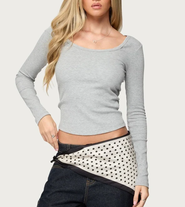 scoop neck top Edikted Women's Makenna Scoop Neck Top edikted $11.4