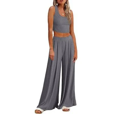 matching set Ekouaer Women's Ribbed Knit Lounge Set Target $25.99
