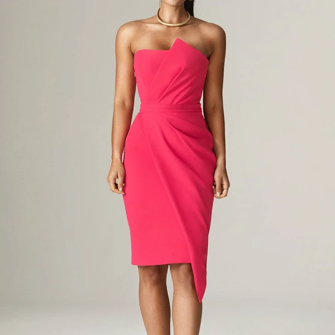 dress Eliana Crepe Corset Midi Dress Aliava $285