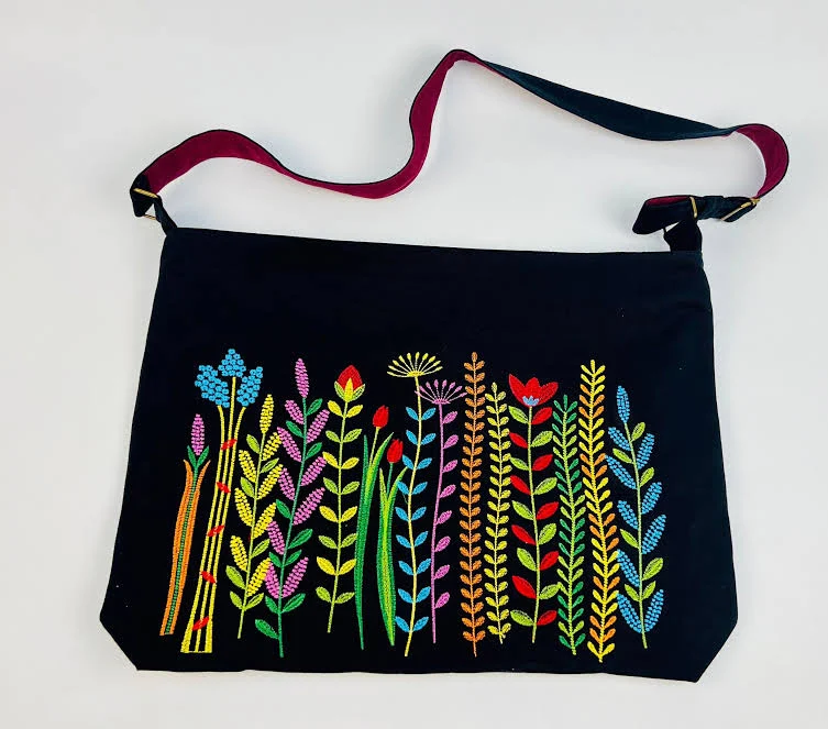 bag Embroidered Boho Floral Crossbody Bag Etsy - Seller $54