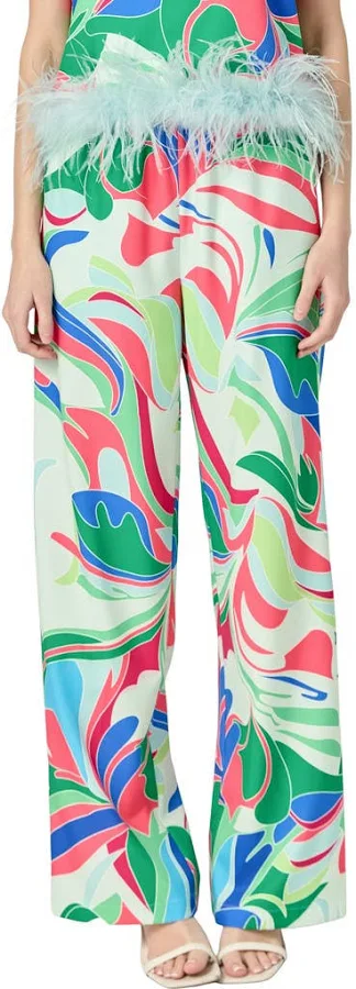 wide leg pants English Factory Women's Abstract Print Wide-Leg Pants Nordstrom $110