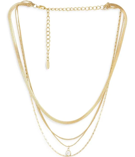 accessory Ettika 18K Gold Plated Layered Chain Necklace Bloomingdale's $60