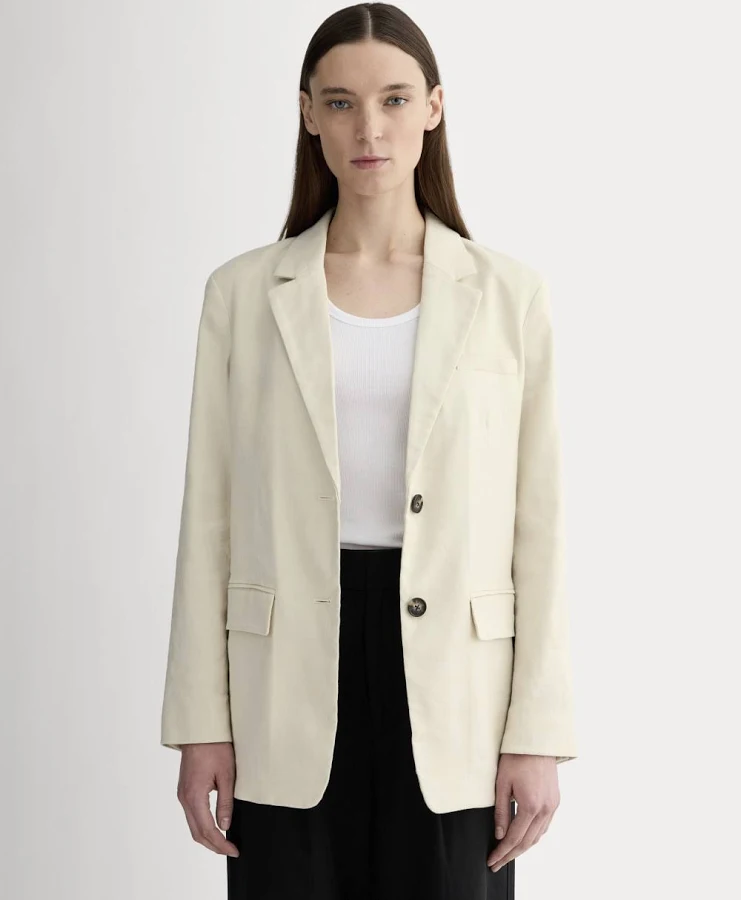outerwear Everlane Oversized Stretch Linen Blazer Everlane $198