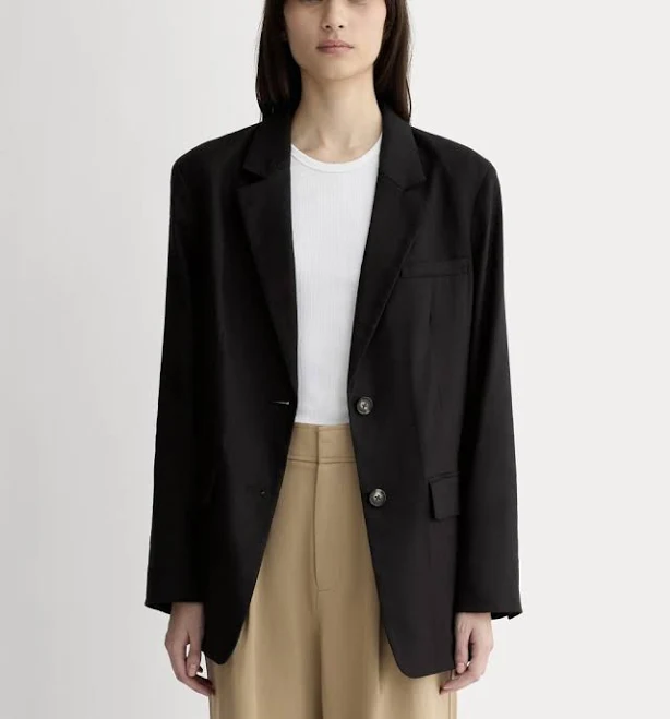 outerwear Everlane Oversized Stretch Linen Blazer Everlane $198