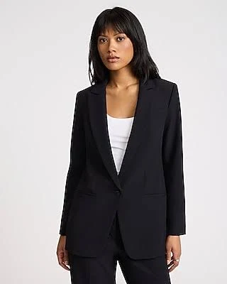outerwear Express Women's Studio Stretch Twill Oversized Boyfriend Blazer Express $47.4