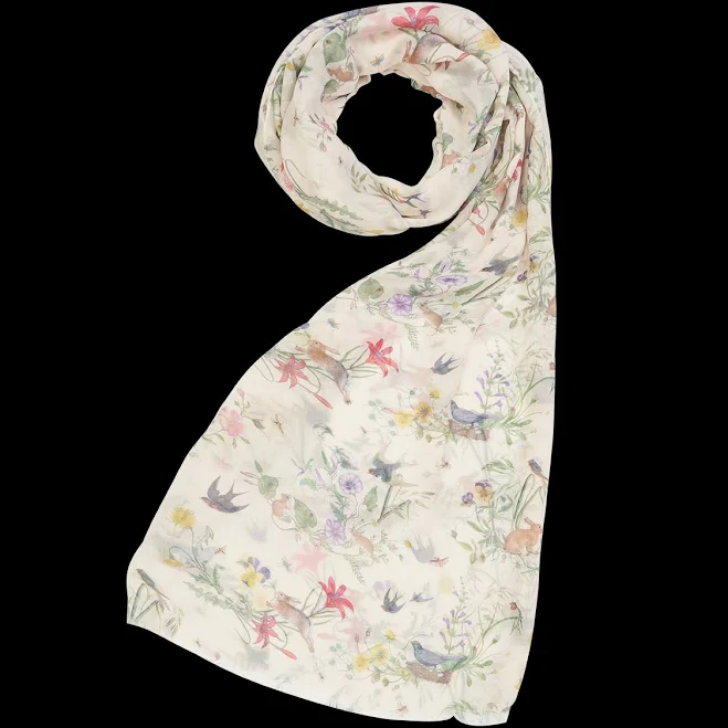 accessory Fable England Women's Bunny Toile Lightweight Scarf Fable England $44