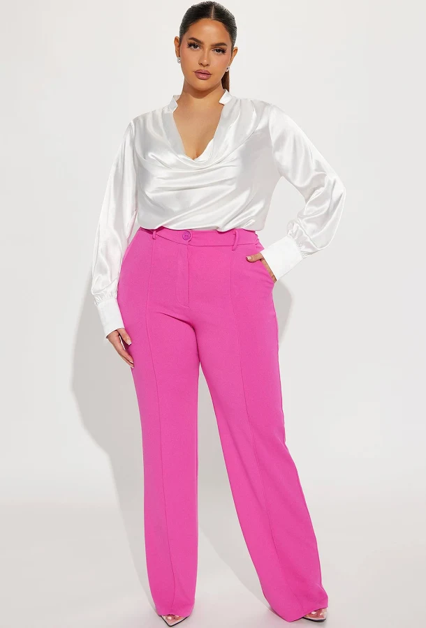 wide leg pants Fashion Nova Heidi Wide Leg Trouser Pants Fashion Nova $22