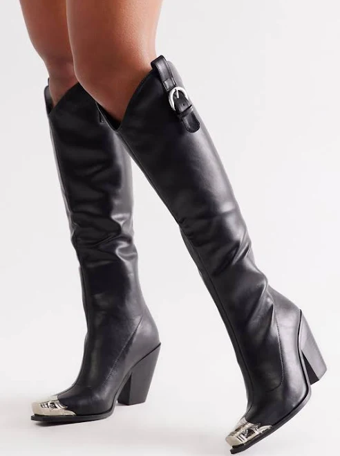 shoes Fashion Nova Women's Smokey Knee High Cowboy Boots Fashion Nova $47.99