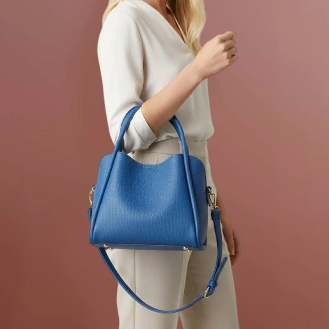 bag Faux Leather Structured Top Handle Crossbody Handbag ShopSimon $71.77