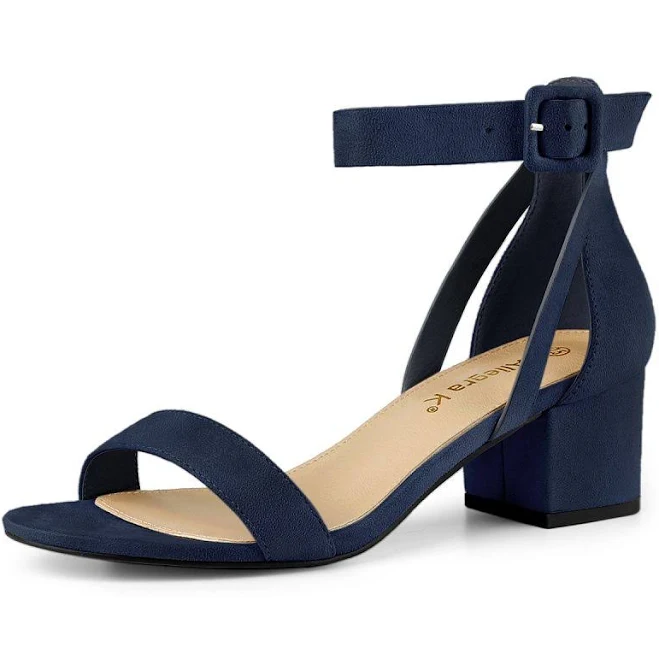 shoes Faux Suede Ankle Strap Block Low Heel Sandals Kohl's $50.99