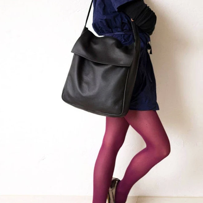 bag FOKS Structured Leather Tote Bag Etsy - CzystaForma $135.37
