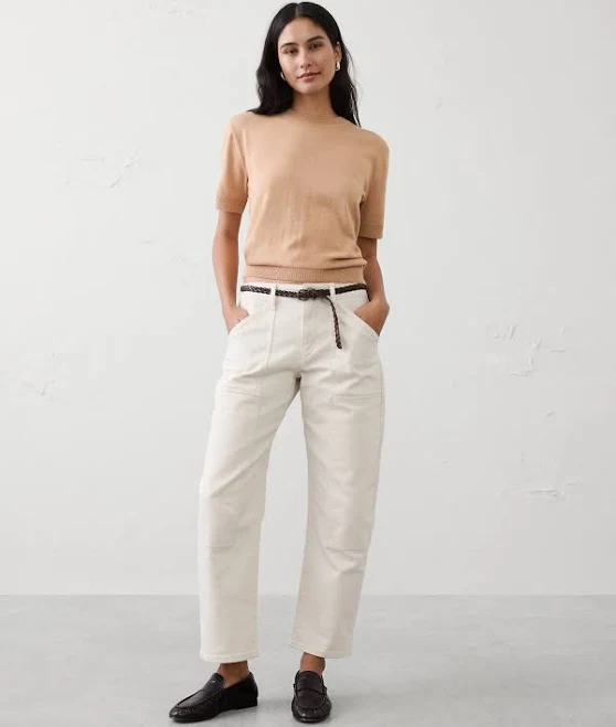 top Forever Short-Sleeve Sweater Banana Republic Factory $30