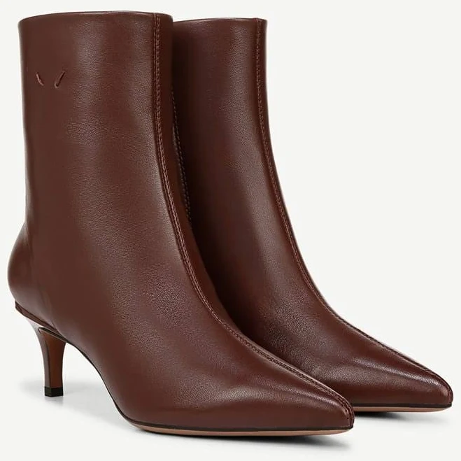 shoes Franco Sarto Women's Anna Pointed Toe Leather Booties Franco Sarto $94.98