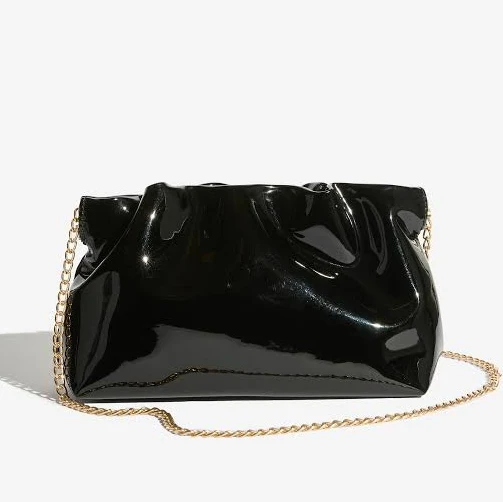 bag Friends Like These Patent Mini Scrunch Clutch Bag Next USA $15