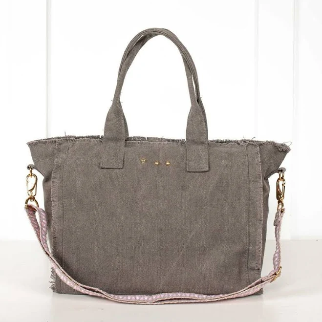 bag Fringe Canvas Crossbody Tote altruesm $52.99