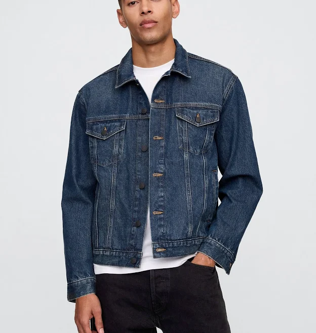 denim jacket Gap Men's Icon Denim Jacket Gap Factory $35.99