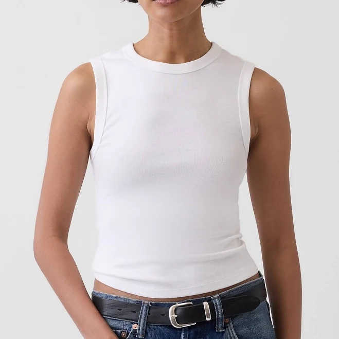 top_layer Gap Women's Modern Crewneck Tank Top Gap $23