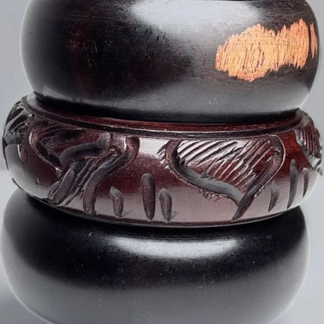 accessory Genuine Ebony Wood Stacked Bangles Trufacebygrace $125