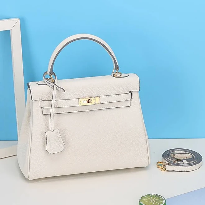 bag Genuine Leather Lychee Grain Top Handle Bag RomyTisa $99.99