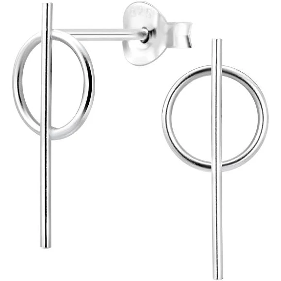 accessory Geometric Stud Earrings 925silverjewelry.com $8.38