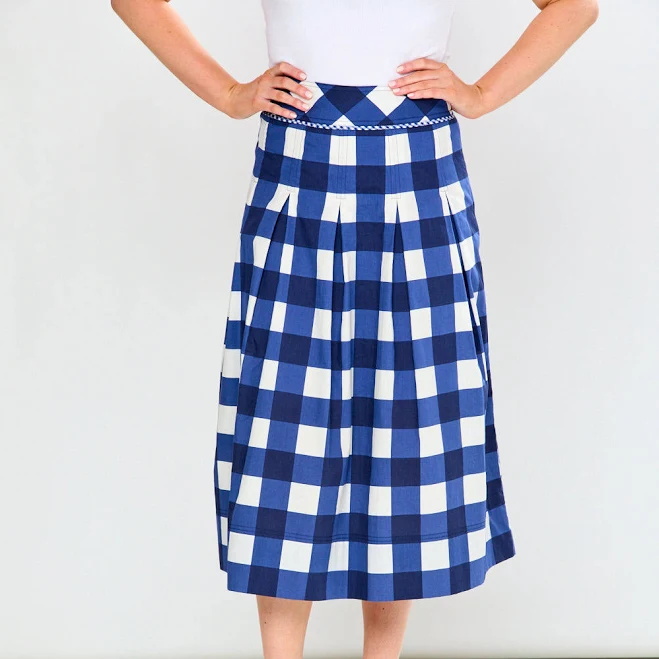 maxi skirt Gingham Check Linette Skirt Sara Campbell $318