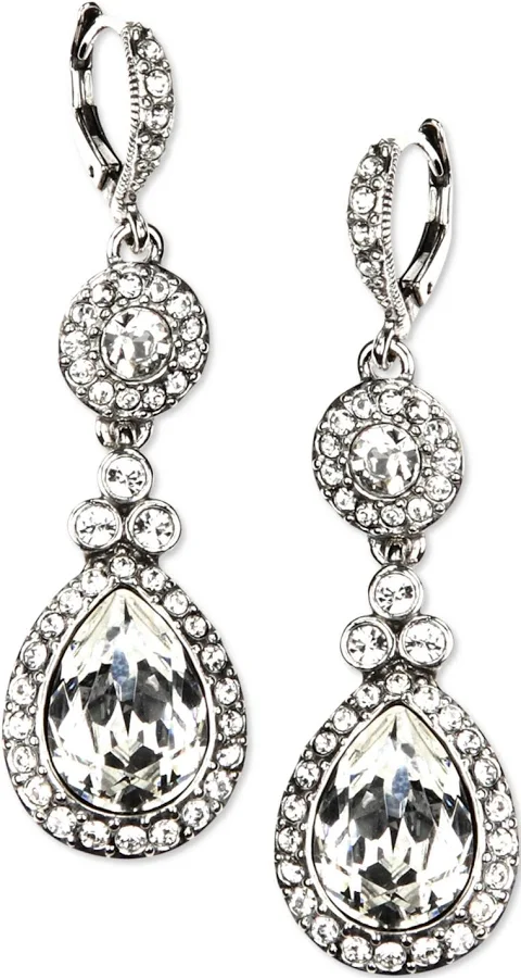 accessory Givenchy Women's Crystal Double Drop Earrings Macy's $46.4