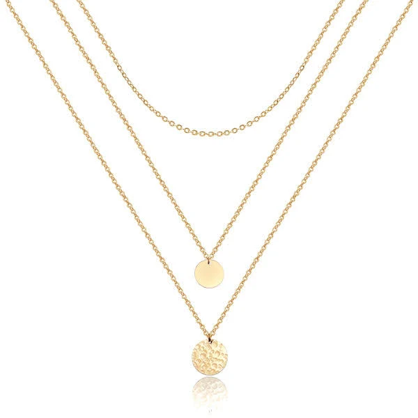 accessory Gold Layered Coin Necklace Set eBay $19.99