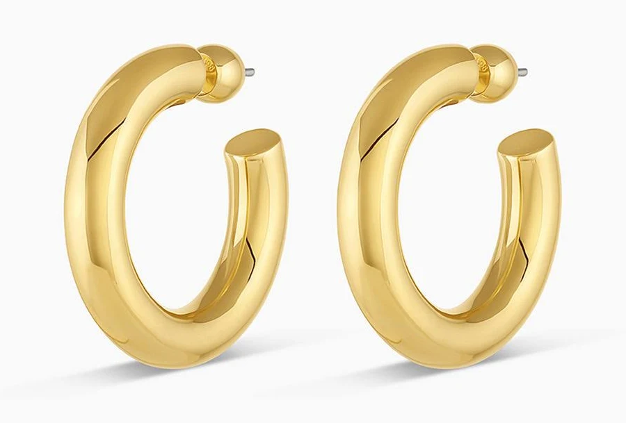 accessory Gorjana Women's Lou Statement Stainless Steel Hoops gorjana $88