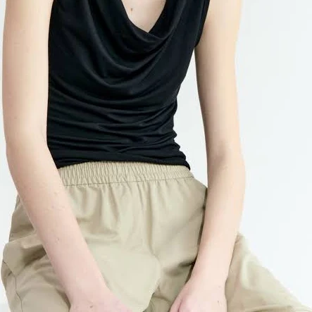 top H&M Ladies Cowl-Neck Jersey Top H&M $9.99