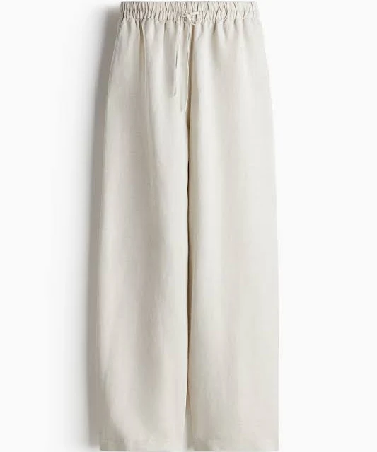 pants H&M Ladies Linen-Blend Pants H&M $29.99