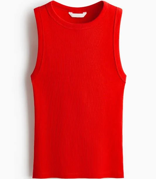 top H&M Ladies Ribbed Tank Top H&M $12.99