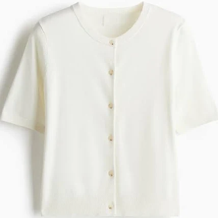 outerwear H&M Ladies Short-Sleeved Cardigan H&M $19.99