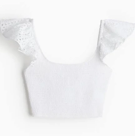 top H&M Ladies Smocked Crop Top H&M $7.99