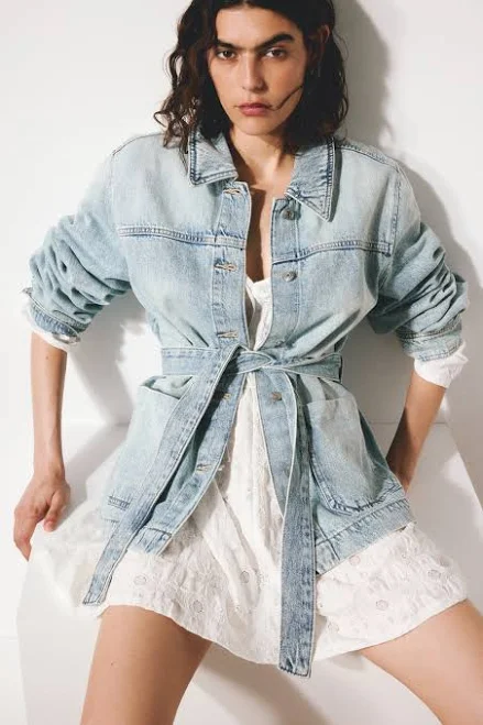 accessory H&M Ladies Tie-Belt Denim Jacket H&M $49.99