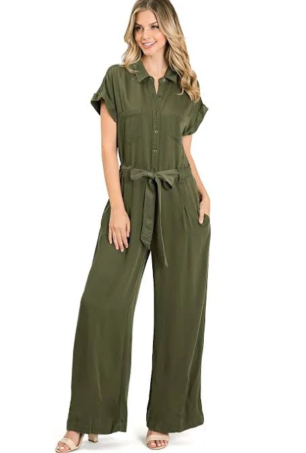 jumpsuit Hailey Utility Jumpsuit PInk Ice $67.99