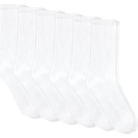 accessory Hanes Unisex 6-Pack Crew Socks Hanes $18