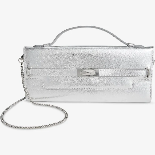bag INC International Concepts Women's Avahh Sculpted Metallic Clutch Macy's $55.65
