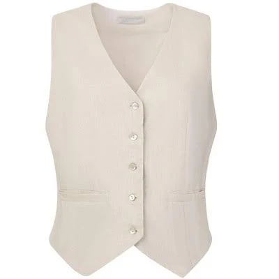 matching set Inspire Chic Women's Linen Sleeveless Button Down V Neck Waistcoat Vest Target $41.99
