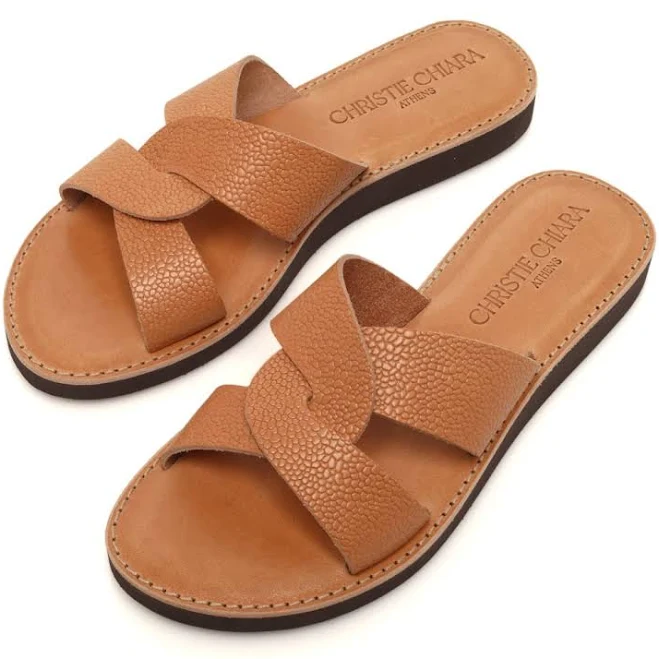 shoes Italian Leather Slides Etsy - ChristieChiaraSandal $93.01