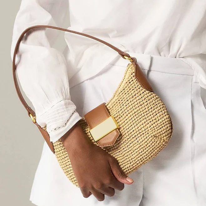 bag J.Crew Women's Berkeley Buckle Straw Shoulder Bag J.Crew $148