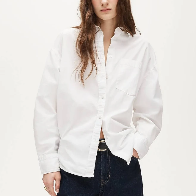 outerwear J.Crew Women's Étienne Oversized Oxford Shirt J.Crew $79.5