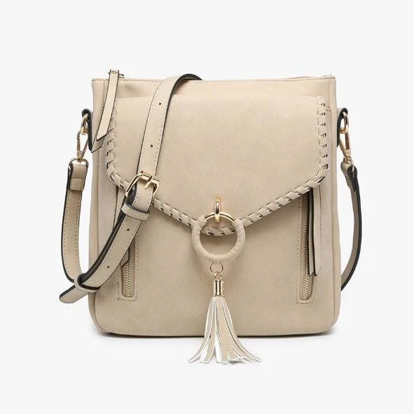 bag Jen & Co. Layla Faux Suede Whipstitch Crossbody w/ Tassel Brigette's Boutique $49.5