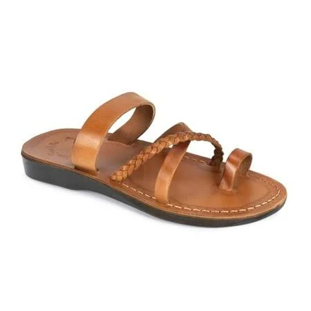 shoes Jerusalem Sandals Women's Sophia Braided Leather Sandals Walmart - Jerusalem Sandals, Inc $75.95