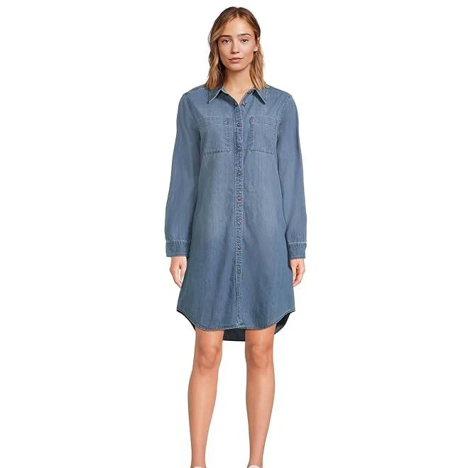 shirt dress L.L. Bean Women's Heritage Washed Denim Shirt Dress Zappos.com $54.45