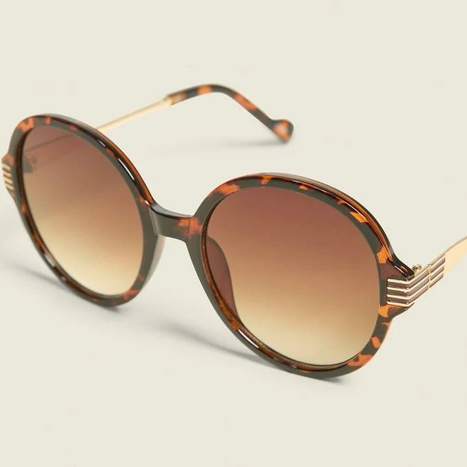 accessory Lane Bryant Women's Plus Size Round Tortoiseshell Sunglasses Lane Bryant $12