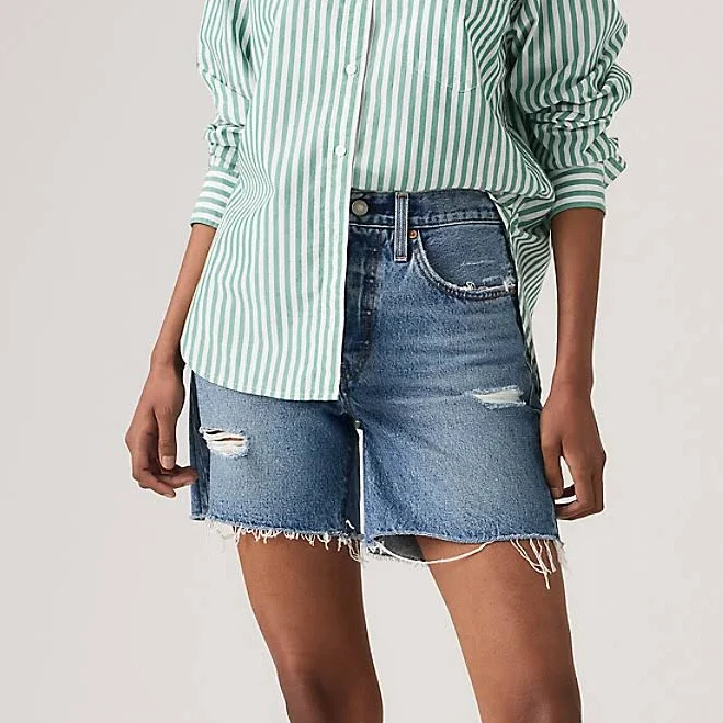 shorts Levi's 501 Mid Thigh Women's Shorts - Medium Wash 23 Levi's $75