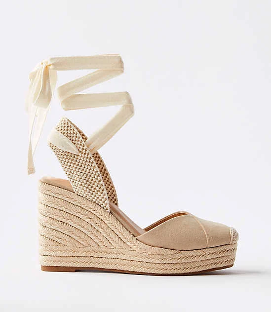 shoes Loft Women's Lace Up Espadrille Wedge LOFT $29.95