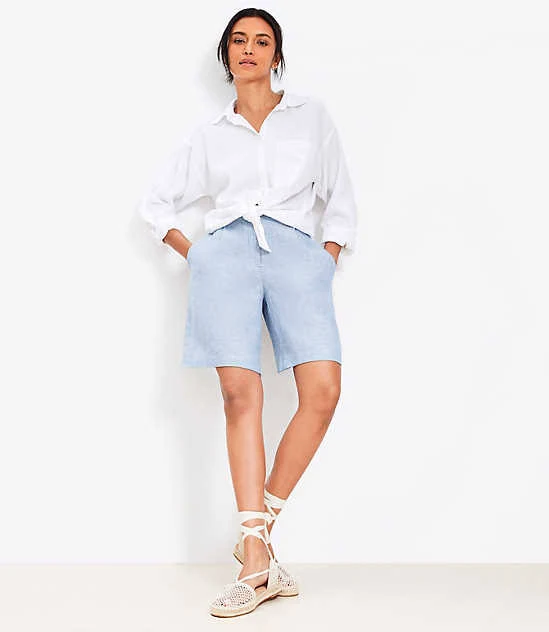 shorts Loft Women's Linen Bermuda Shorts LOFT $22
