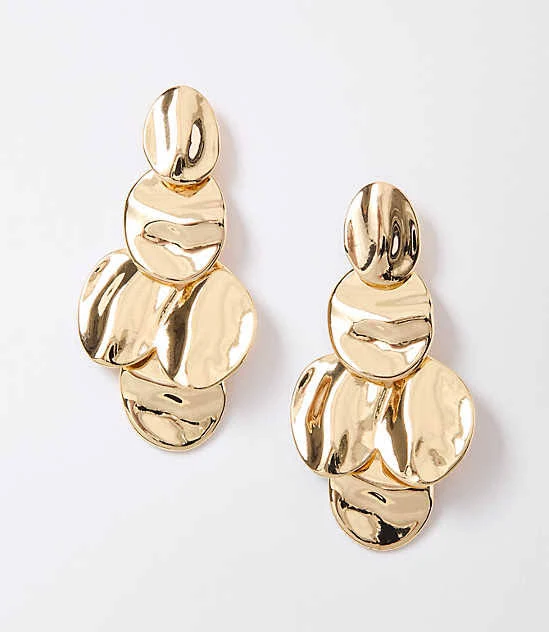 accessory Loft Women's Molded Metal Statement Earrings LOFT $34.95