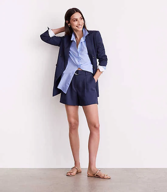 shorts Loft Women's Versa Pure Spun Belted Shorts LOFT $19.94